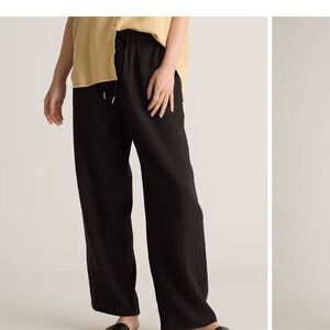 Quince NWOT Black Straight Leg Pants